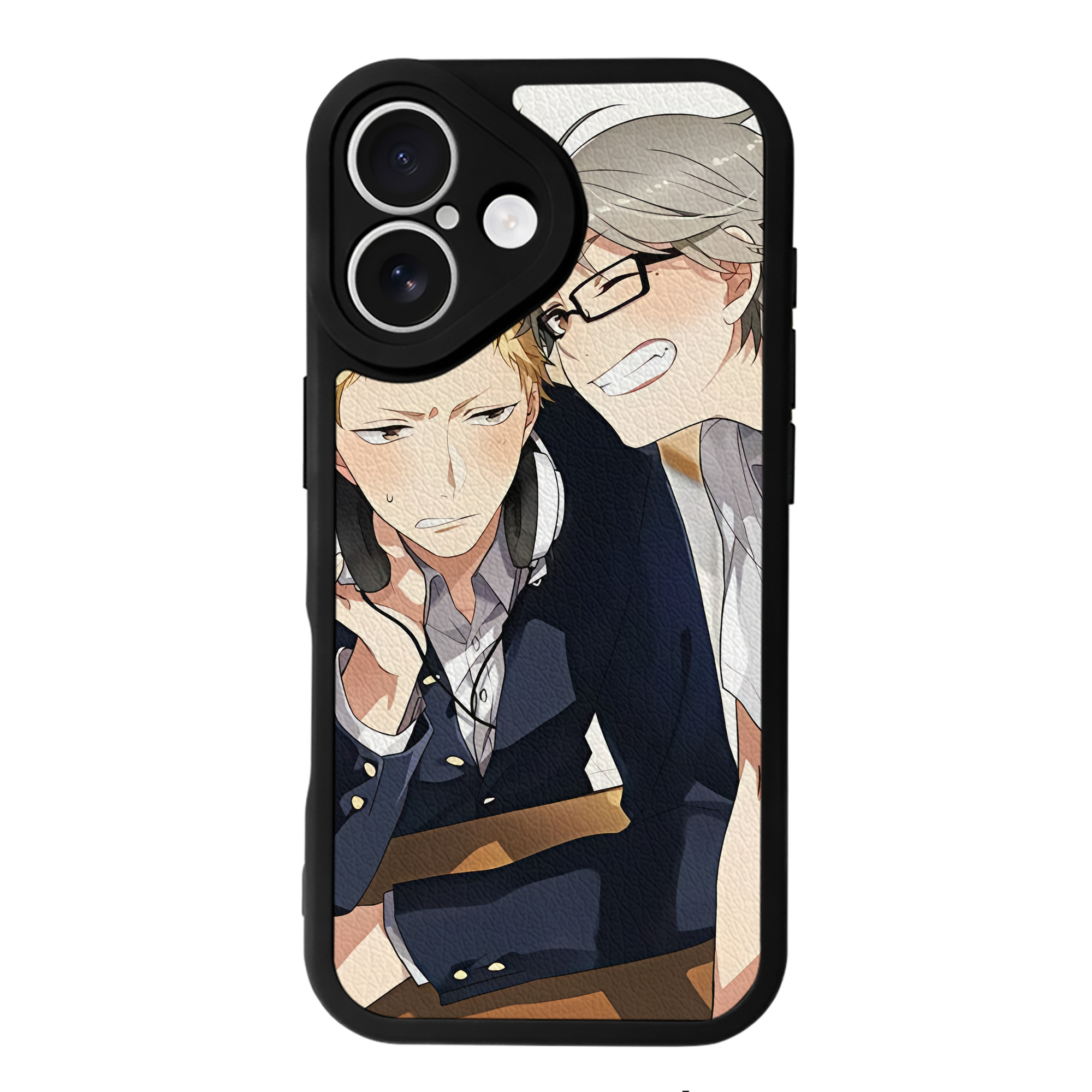（画像用） ハイキュー!! Haikyu!! 【iPhone 16シリーズ対応】シリコンスマホケース（レザー調） 材質：シリコン